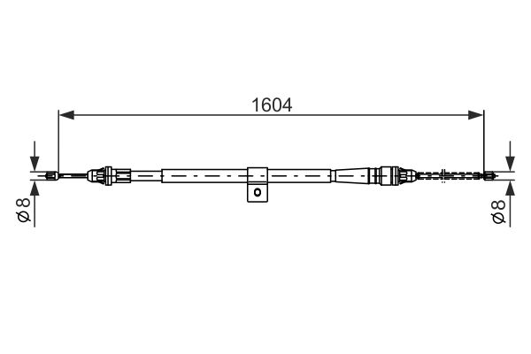 Bosch 1987477980 Cable Pull, parking brake - 5