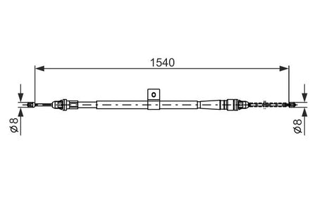 Bosch 1987477992 Cable Pull, parking brake - 5