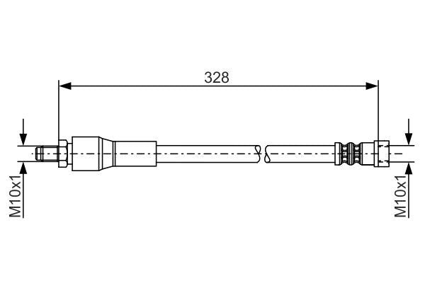 Bosch 1987481001 Brake Hose - 1