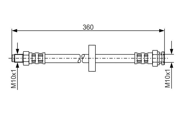 Bosch 1987481017 Brake Hose - 1