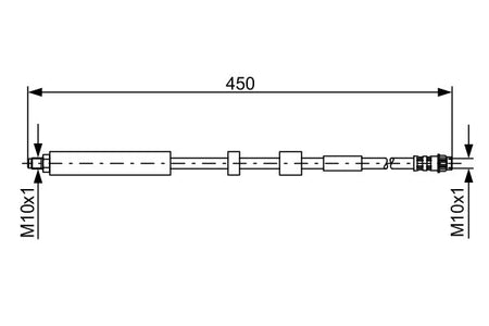 Bosch 1987481051 Brake Hose - 1