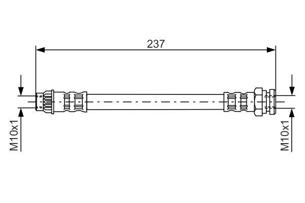 Bosch 1987481052 Brake Hose - 5