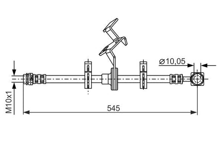 Bosch 1987481077 Brake Hose - 1