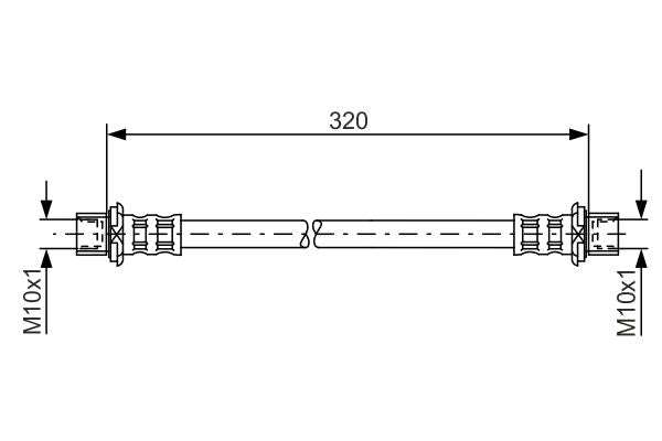Bosch 1987481181 Brake Hose - 5