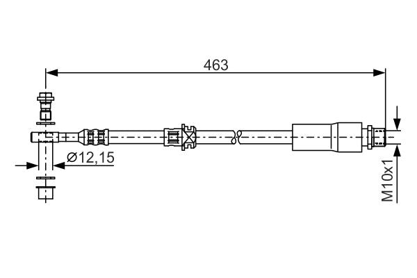 Bosch 1987481317 Brake Hose - 5