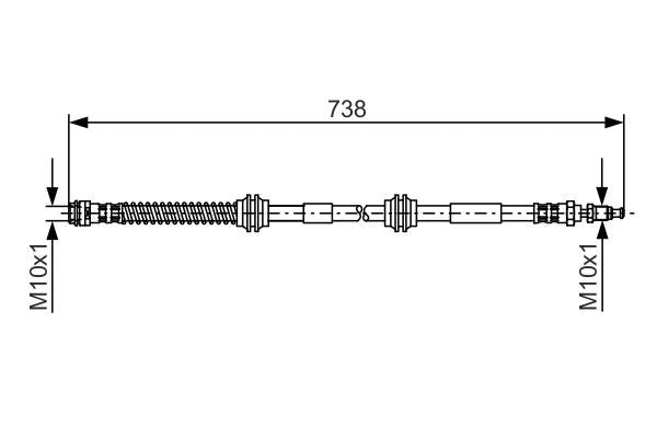 Bosch 1987481370 Brake Hose - 5