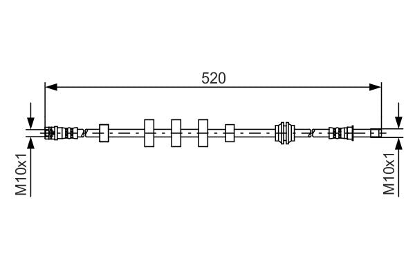 Bosch 1987481431 Brake Hose - 5