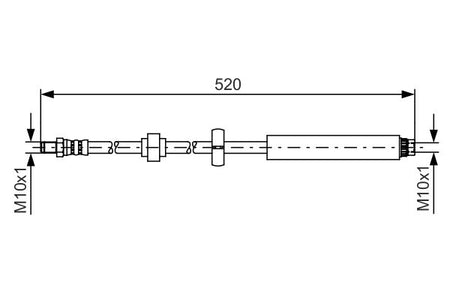 Bosch 1987481436 Brake Hose - 1