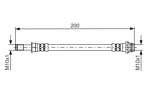 Bosch 1987481443 Brake Hose - 1
