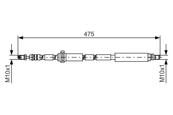 Bosch 1987481450 Brake Hose - 5