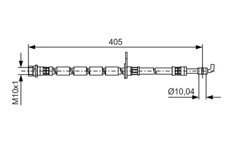 Bosch 1987481524 Brake Hose - 1