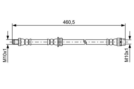 Bosch 1987481598 Brake Hose - 1