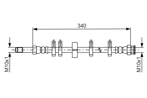 Bosch 1987481667 Brake Hose - 1