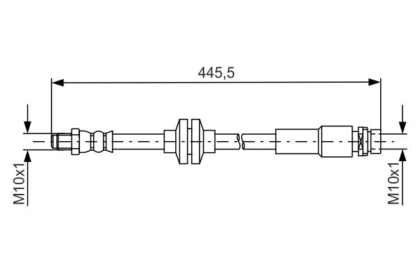 Bosch 1987481668 Brake Hose - 1