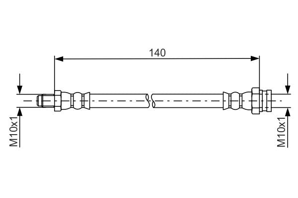 Bosch 1987481669 Brake Hose - 1