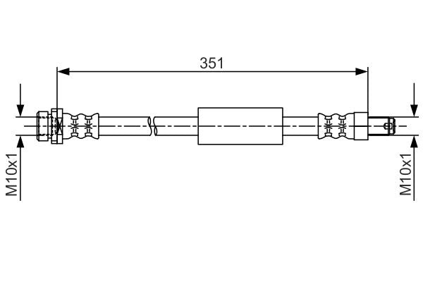 Bosch 1987481705 Brake Hose - 1