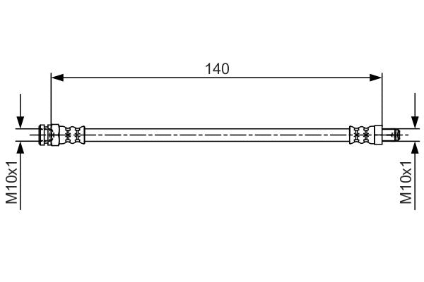 Bosch 1987481706 Brake Hose - 1