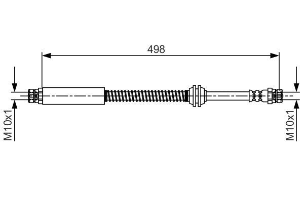 Bosch 1987481711 Brake Hose - 1