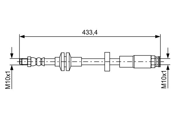 Bosch 1987481726 Brake Hose - 1
