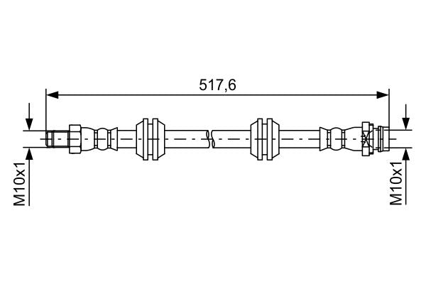 Bosch 1987481731 Brake Hose - 1