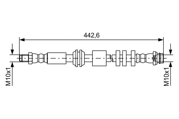 Bosch 1987481732 Brake Hose - 1