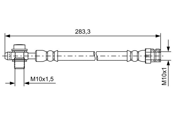 Bosch 1987481736 Brake Hose - 1
