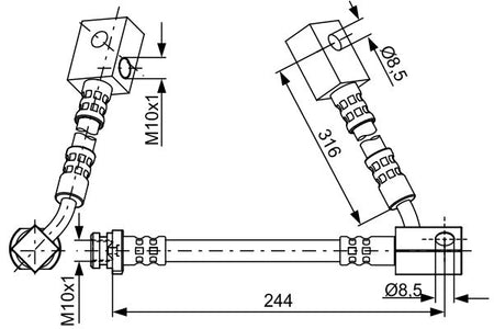 Bosch 1987481837 Brake Hose - 5