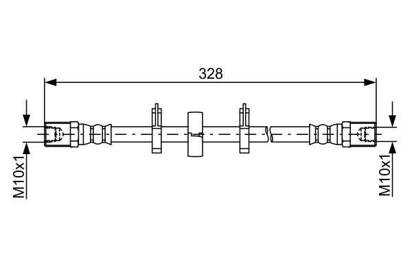 Bosch 1987481849 Brake Hose - 5