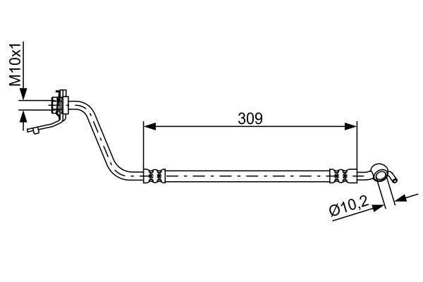 Bosch 1987481878 Brake Hose - 5