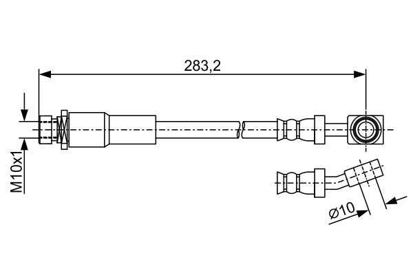 Bosch 1987481972 Brake Hose - 5