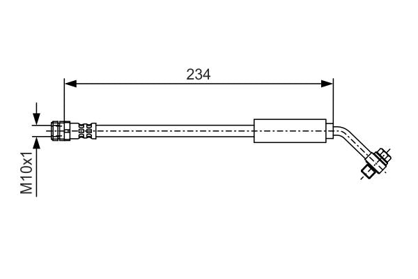 Bosch 1987481A15 Brake Hose - 5