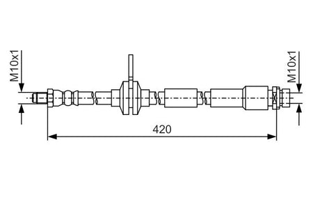 Bosch 1987481A43 Brake Hose - 5