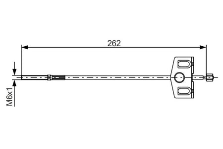 Bosch 1987482337 Cable Pull, parking brake - 1