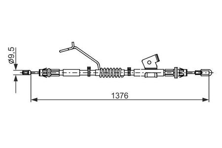 Bosch 1987482673 Cable Pull, parking brake - 5