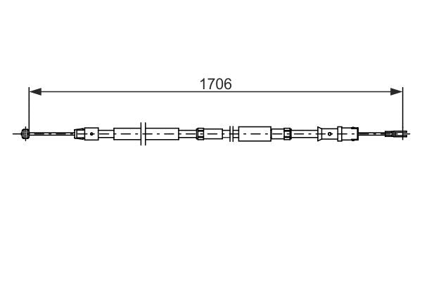 Bosch 1987482751 Cable Pull, parking brake - 5