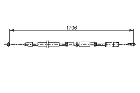 Bosch 1987482751 Cable Pull, parking brake - 5