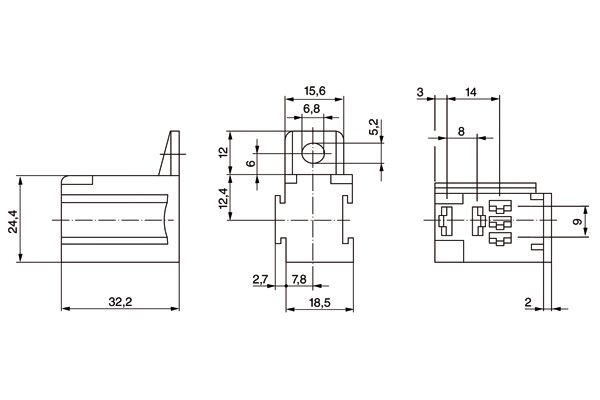 Bosch 3334485045 Relay Socket - 6