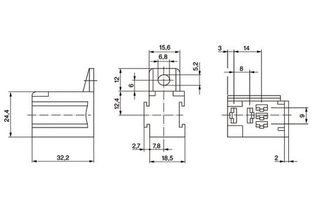 Bosch 3334485045 Relay Socket - 6
