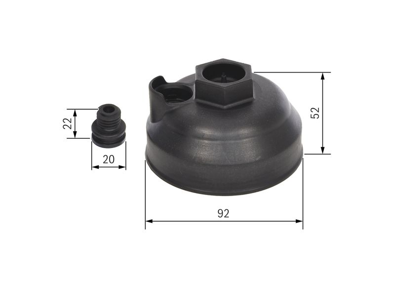Bosch F00BH40025 Lid, urea filter housing - 1