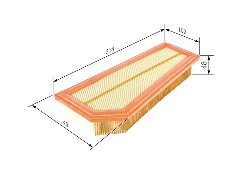Bosch F026400134 Air Filter - 1