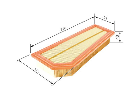Bosch F026400134 Air Filter - 1