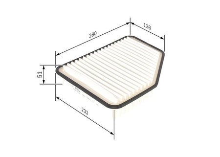 Bosch F026400162 Air Filter - 1