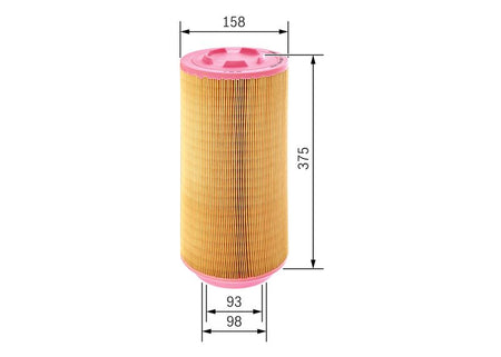 Bosch F026400252 Air Filter - 1