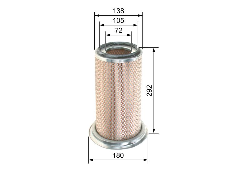 Bosch F026400281 Air Filter - 5