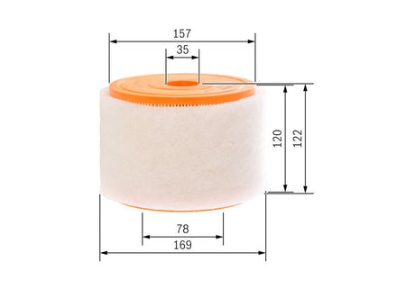 Bosch F026400289 Air Filter - 1