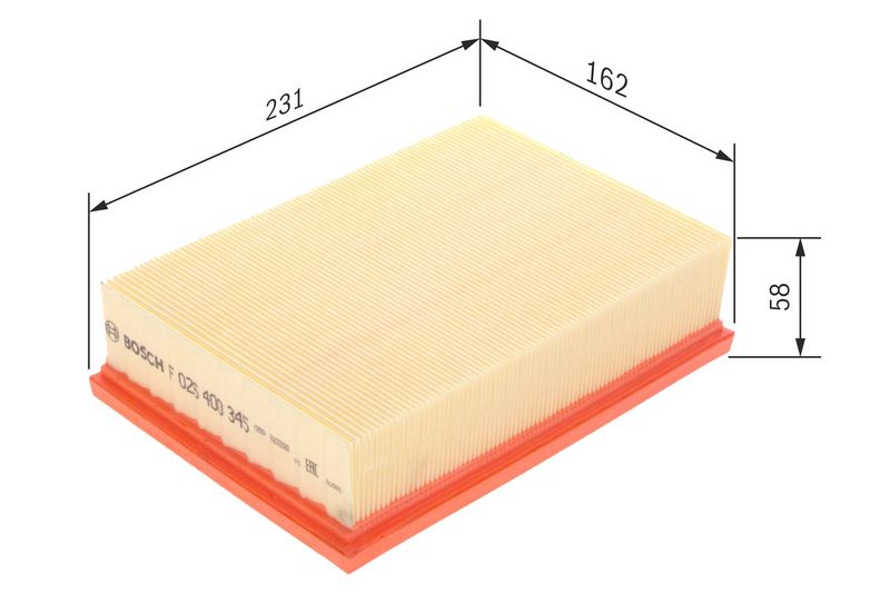 Bosch F026400345 Air Filter - 1