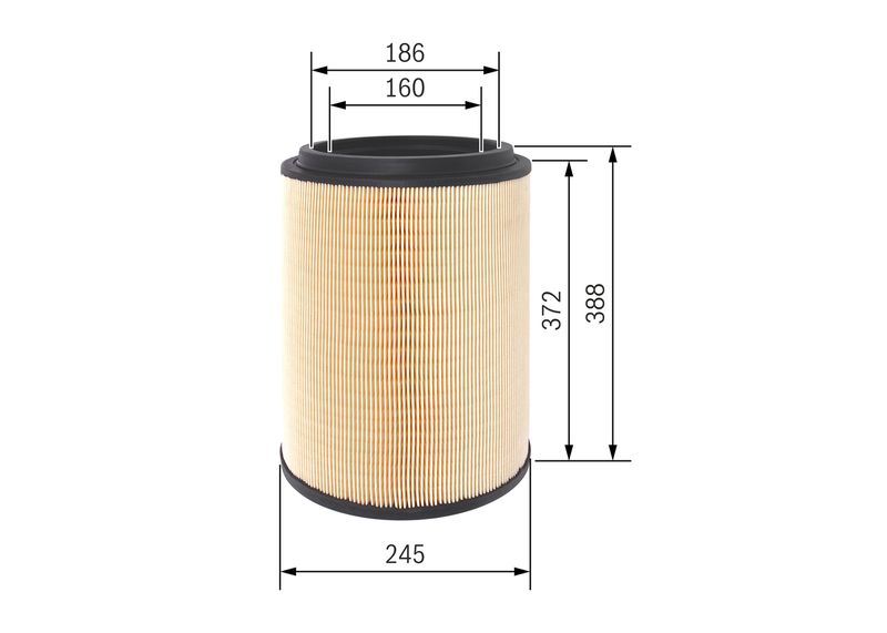 Bosch F026400411 Air Filter - 1