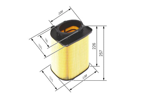 Bosch F026400480 Air Filter - 1