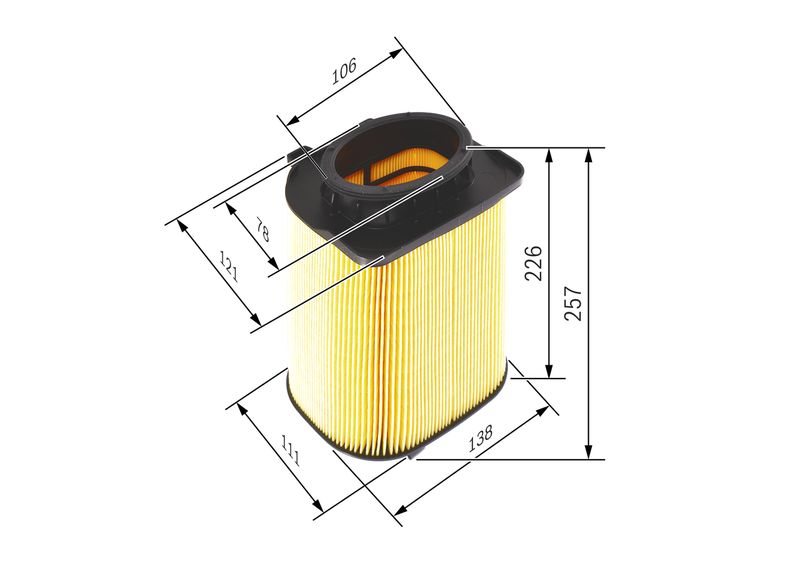 Bosch F026400480 Air Filter - 1