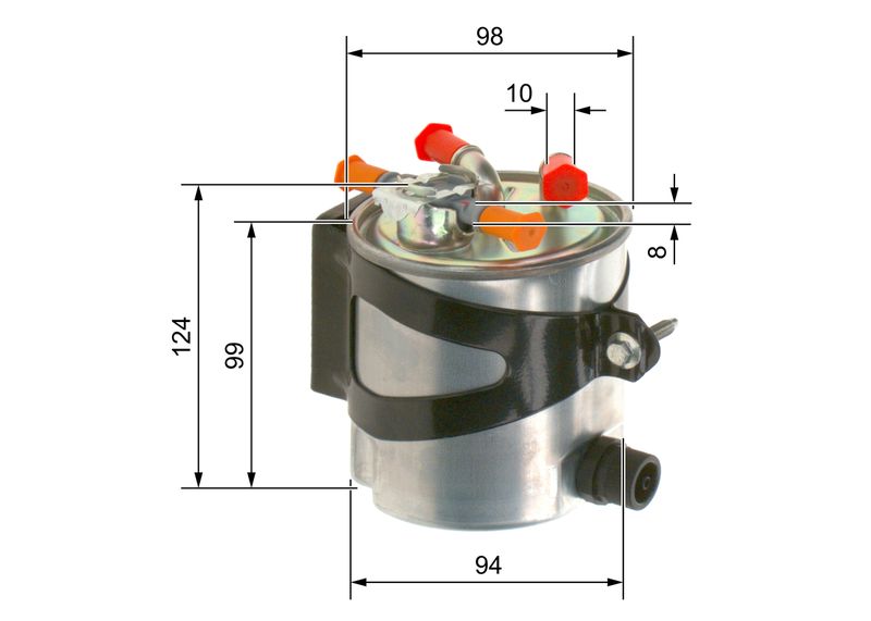 Bosch F026402016 Fuel Filter - 5